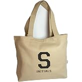 INITIALS Bej Harfli Tote Bag