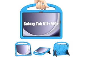 Kids Case for Samsung Galaxy Tab A9 Plus 11 inch 2023/Tab A11 Plus 11 inch 2025, Mansiruyi Shockproof Samsung A9+ Plus/A11+ Plus Tablet Case with Handle Stand for Samsung Galaxy A9 Plus/A11 Plus -Blue