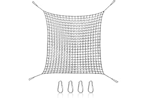 YEARNINGLIFE Rete da arrampicata, parco giochi, doppia rete da arrampicata, parco giochi, rete di protezione per bambini, altalena da arrampicata a doppio strato (1 x 3 m)