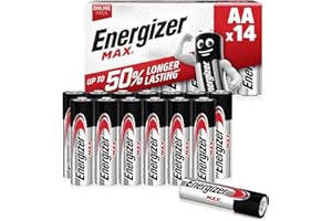 Energizer Pile Max AA, Alcaline, Confezione da 14