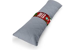 Utopia Bedding Acolchado Almohada Corporal 40 x 145 cm (Paquete de 1), Almohada de Embarazo y Maternidad, Relleno de Poliéster Suave (Gris)