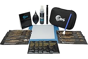 UES DKL16 DSLR-Kamera-Reinigungsset: APS-C Sensorreinigung Pinsel, Linsen- und Sensor Reiniger, Luftgebläse, Mikrofaser Reinigungstuch, Reinigungsstift zur Objektiv, Linsengewebe