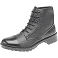 Grafters 6 Eye Cadet Boots- Ccf,Army Boots, Black, 11 UK