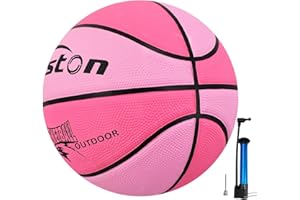 Senston Balon Baloncesto Tamaño 5/Tamaño 7,Entrenamiento de Baloncesto Juvenil/Adulto, Baloncesto Interior y Exterior, con Bomba