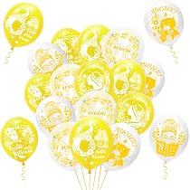 Partycolare- Palloncini in Lattice Bianchi con stampa Bimbo o Bimba