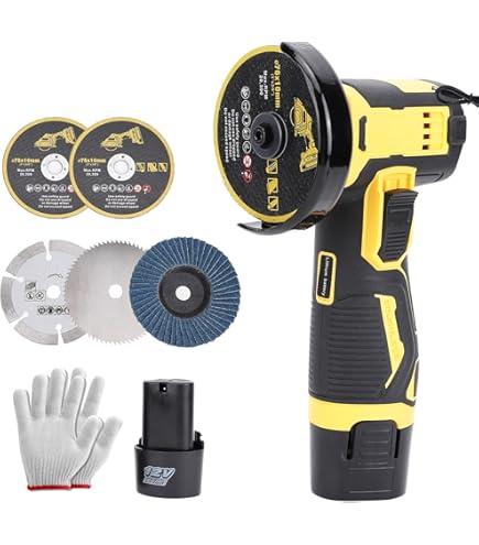 DELPHI Mini-accu-haakse slijper, 75 mm, 12 V, borstelloze motor