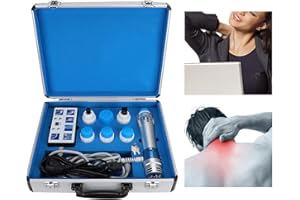 PONGNAS Macchina di Terapia con Onde d'urto(ShockWave Therapy) per Dolore miofasciale, attivazione del tessuto connettivo e muscolare, legamento tendineo e dolore localizzato(EU)