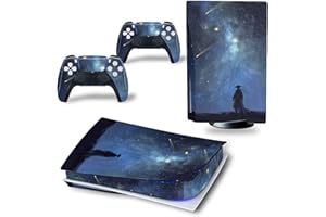 Guugoon Ensemble Complet De Skins Compatibles avec Manette De Console PS5, Édition Disque, Autocollants en Vinyle pour Console PS5, Édition Disque
