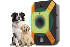 COODAY Dispositivo antiladridos para Perros, Dispositivo antiladridos ultrasónicos, 3 Frecuencias Ajustables, Dispositivo antiladridos automático, Recargable para Perros pequeños, medianos y Grandes