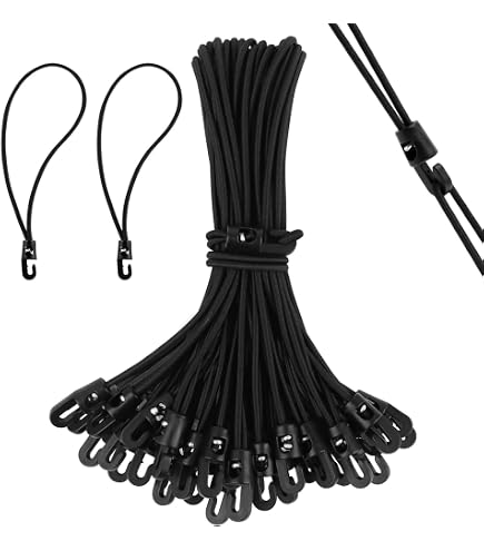 Tendeur Elastique Boule Hejo Tendeur Élastique, 35×Noir Bungee Tendeur Boule(20CM) Corde Tendeurs Elastique Avec Boule