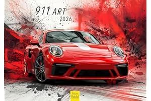 ‎EDITION SEIDEL Edition Seidel Premium Kalender 911 Art 2026 Format DIN A4 Wandkalender Autokalender Auto Luxus Wagen Bunt Modern Pop Art Style