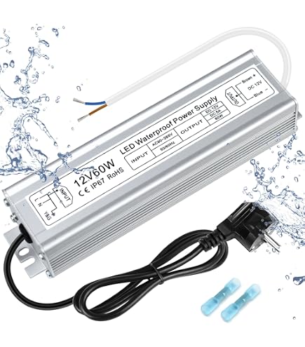 Mean Well NPF-40-12 LED-Treiber – 12 V, 40 W, IP67, Aktiv PFC, Vollgekapselt, Für Innen- Und Außenbeleuchtung