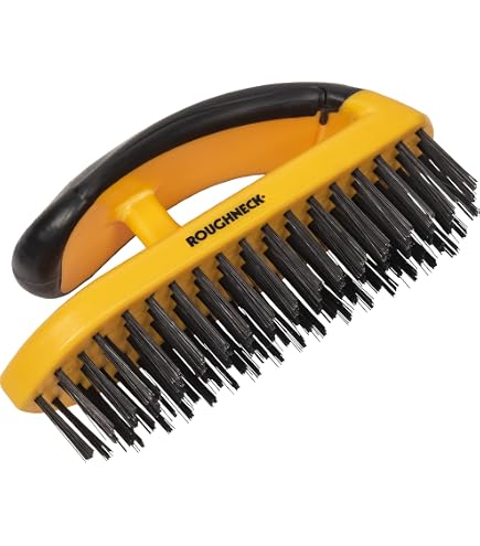 Brosse à Poils D'acier Silverline 4 Rangs - 280 Mm, Poignée Plastique, Usage Intensif