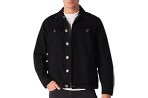 JMOJO - Western Denim Jacket Mens | Classic Trucker Denim Jackets For Men UK | Casual Outerwear mens jackets - Mens Jackets With Pocket | Button Down Mens Denim Jackets | Jean Jackets Mens