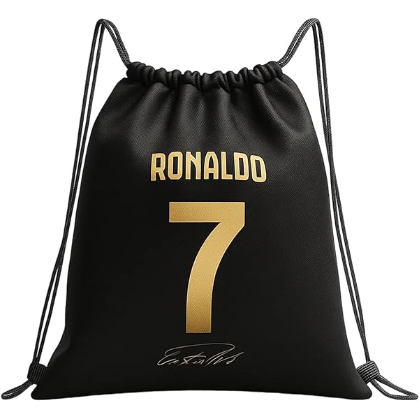 EZB Football Legend Ronaldo Number 7 Drawstring Bag | 36x30cm Midi
