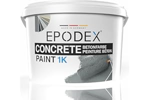 EPODEX 1K CONCRETE PAINT | Betonfarbe, Bodenfarbe & Wandfarbe | hochdeckend, UV-beständig, abriebfest | Innenbereich und Außenbereiche ohne stehendem Wasserkontakt | 2.2kg (14m²)