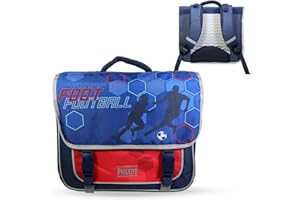 Bagtrotter - Cartable Primaire Garçon 38 cm - Grand Rangement - Tons Bleu - Différents Modèles & Licences