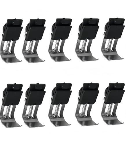 Pack De 8 Soportes Abrazadera Para Fregadero De Montaje Superior – Enki SA003 Acero Inoxidable