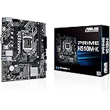 Asus PRIME H510M-K, Scheda madre micro ATX Intel H510 (LGA 1200), PCIe 4.0, slot M.2 32Gbps, Lan Intel 1 Gb, HDMI, D-Sub, USB
