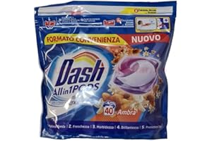 PROCTER & GAMBLE Dash PODS Allin1 Detersivo Lavatrice in Capsule Ambra 40 Lavaggi