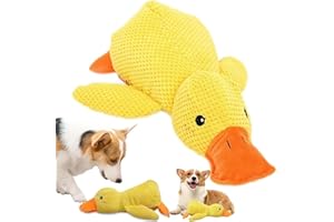 Shengruili Duck Dog Toy, Anti-Stress Duck for Dogs, Cute Toy, Plush Anti-Stress for Dogs, Squeaky Plush Toy for Small, Medium, Large