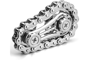 MECHANIKER Coole Zahnräder Fidget Kette, Montage Fidget Spinner Ring Spielzeug für Kinder Erwachsene, Metall Fidgeting Fahrrad Kettenräder Würfel, EDC Neuheit Stress Relief Hand Spinner Kinetisches Geschenk