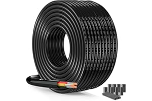 SCHDRA Cavo Bassa Tensione UL2464 24AWG 3x0,2mm² - 25 Metri in Rame Stagnato Multitrino per Impianti Solari, Illuminazione Giardino, Luci da Esterno con Protezione