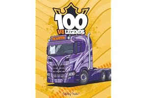 100 V8 Legends: Custom Trucks Coloring Book for the V8 Griffin Fans: 100 Lorry Designs for Adults and Kids