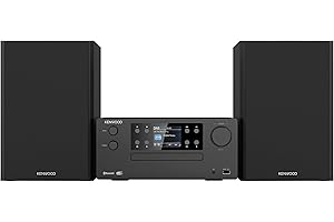 KENWOOD M-925DAB-B - Micro Hi-Fi system DAB+, CD, USB, Bluetooth, 2 x 50 W RMS i wyświetlacz TFT, kolor czarny (Midnight Black)