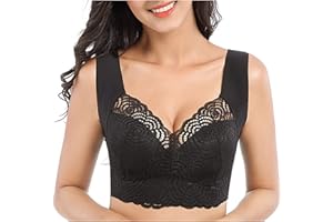 GENERISCH Mastektomie-BH Mit Taschen,Post Surgery Prothesen BHS Für Silikon Brüste Brustformen Spitze Brustkrebs Bhmastektomie-BH Für Damen Reißverschluss Vorne Gepolsterter Post-Op-BH, Sexy Spitze