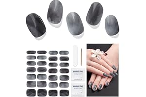 ‎DUKASOU Nagelfolie UV Härtend - 28 Stück Nagelsticker UV Gel Nagelfolien Selbstklebend Nail Sticker Nagellackstreifen Gel-Nagelaufkleber Art Stickers DIY für Damen Mädchen Dekoration