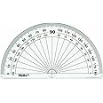 Helix 10cm 180 Degree Protractor Reverse Scale - Pack of 10