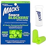 Mack's Snore Blockers Soft Foam Earplugs 12 pair