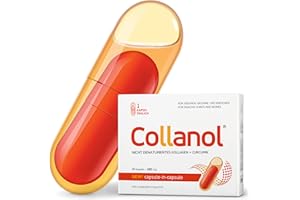 Collanol – Innovation in der Pflege gesunder Gelenke Flüssige Formel in einer Doppelkapsel 3D- Kollagen + Mizell-Extrakt von Curcumawurzeln 1 Kapsel/Tag. Laborgeprüft
