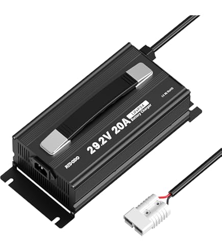 QDD Batterieladegerät 84V 5A - Für 20S 72V Lithium, Mit Lüfter, GX16 Stecker