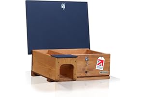Riverside Woodcraft Hedgehog Houses (Large) Handmade in the UK | Eco Roof | Predator Proof With Anti Bacteria Coating