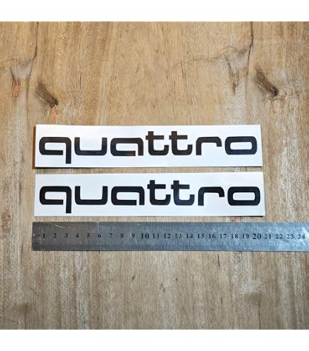 Autocollants Décoratifs BLACK AUDI 2 SIDES - Lot De 2, Personnalisation Outils, Boîte à Outils