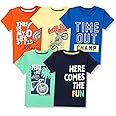 T2F Boy's Regular Fit T-Shirt(Pack of 5)