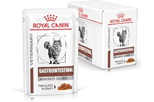 Royal Canin Gastro Intestinal Umiarkowane Kalorie Karma dla Kotów, 12 x 100 g