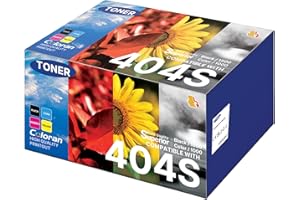 COLORAN 4 Pack CLT-404S CLT-P404C CLT-K404S for Samsung Xpress SL-C430 C430W C432 C433 C432W C433W C480 C480W C480FW C480FN C482 C482 C482W C483W C482FW C483FW C48X C43X 404S 404C Toner Cartridge(B/C/M/Y)