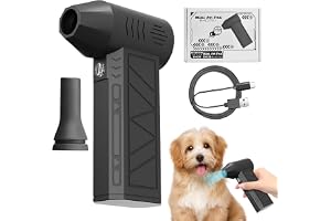 Turbo Blower, Air Duster, 130,000 RPM Cordless Fan with 3-Speed Settings, USB Rechargeable Handheld Dryer, Lightweight Cleanings Tool, Mini Blower for Car and Home Cleaning