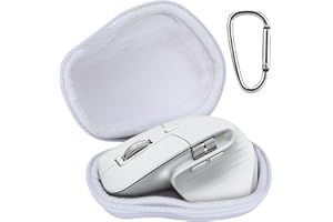 Lebakort Twarde etui kompatybilne z myszą Logitech MX Master 3S / MX Master 3 / MX Matser 2S Advanced Mouse (jasnoszara obudowa)