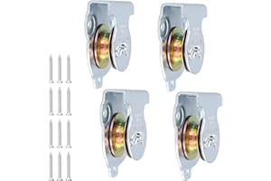 NAMYEUT 4 sztuki 37 mm rolki kierunkowe do lin, linka stalowa, rolka kierunkowa ze ?rubami, rolka linowa rolka zwrotna, ko?o rolkowe do lin stalowych, no?no?? 190 kg