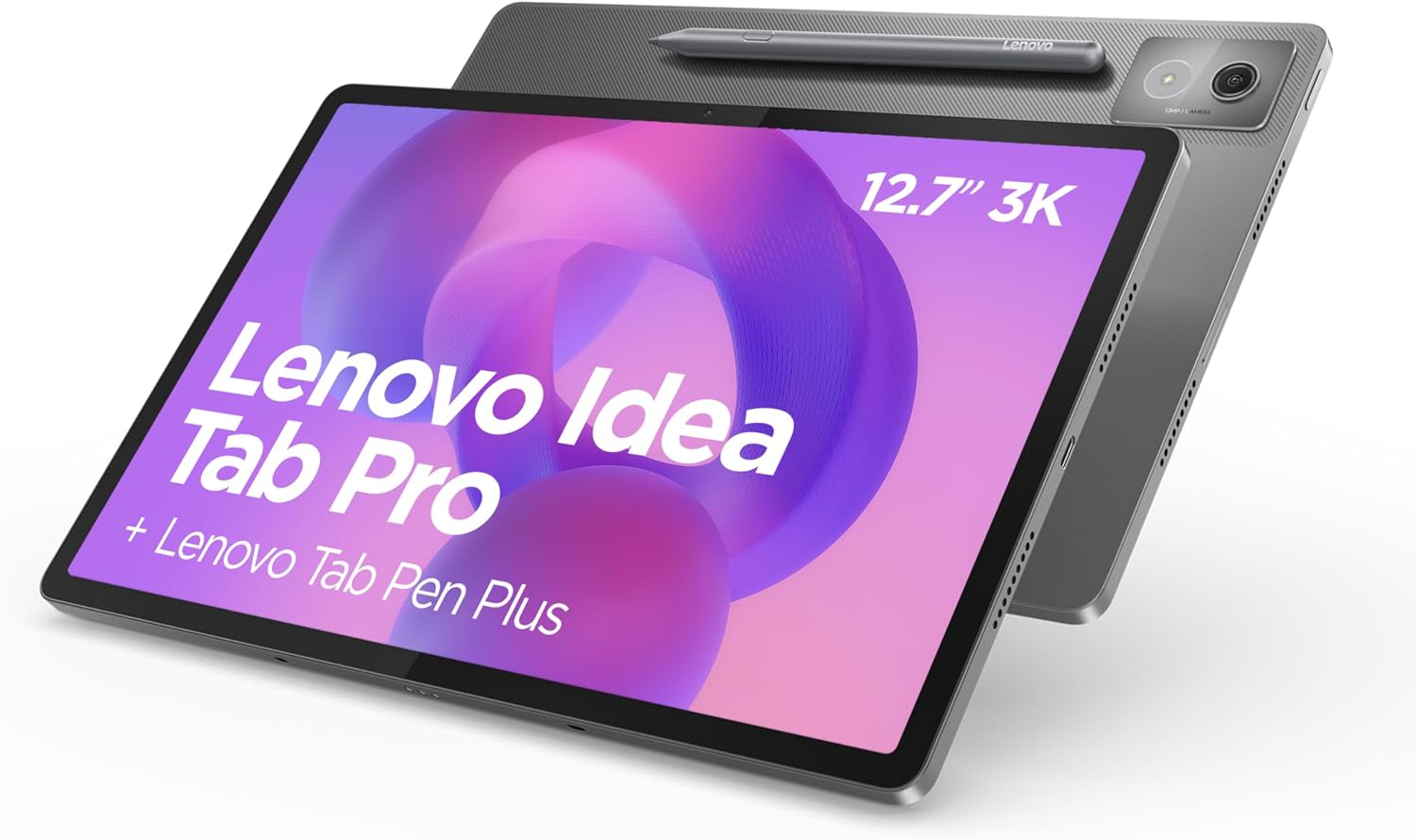 Lenovo Idea Tab Pro Android Tablet | 12.7 inch Full HD Display | MediaTek Dimensity 8300 | 256GB | Wi-Fi 6 | 8GB RAM | Luna Grey + Pen