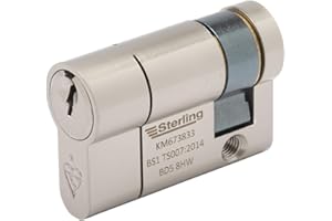 Sterling ESN1145 TS007 BS1 - Cilindro per porta Euro, in nichel satinato