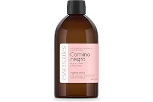 Essenciales - Aceite Vegetal de Comino Negro BIO, 100% Puro y Certificado ECOLÓGICO, 500 ml | Aceite Vegetal Nigella Sativa L., 1ª Presión Frío