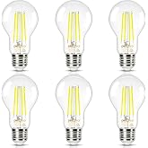 DiCUNO E27 Ultra Efficient Class A LED Bulb, 2.2W=40W, 4000K, Pack of 6 | Neutral White, 465lm, Glass, Energy Saving, E27 A60