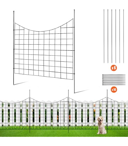 Recinzione Metallica Per Laghetto Da Giardino, Set 5 Pannelli + 6 Barre, Verde RAL6005, Lunghezza Totale 3,74 M, DIY - 3