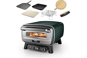 Ninja Artisan Electric Outdoor Pizza Oven & Air Fryer, 4 Functions: Pizza, Air Fry, Bake & Prove, 5 Pizza Settings, Includes