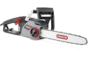 Oregon 2400W Powerful Corded Electric Chainsaw with 16-Inch (40cm) Guide Bar & ControlCut Saw Chain, Lightweight, Quiet & Low Kickback Chainsaw, with Automatic Oiler, 3-Year Warranty (CS1400)